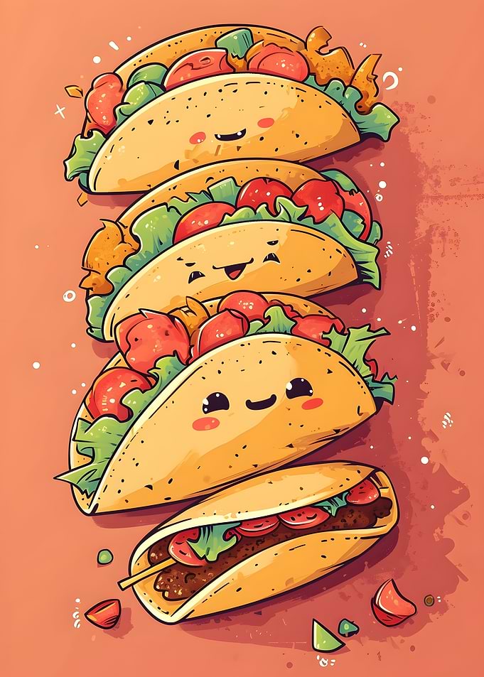 Cartoon Tacos
