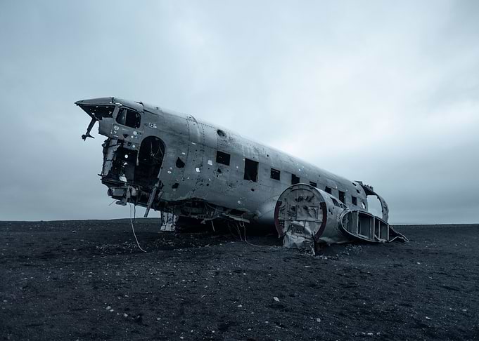 Plane wreck Iceland