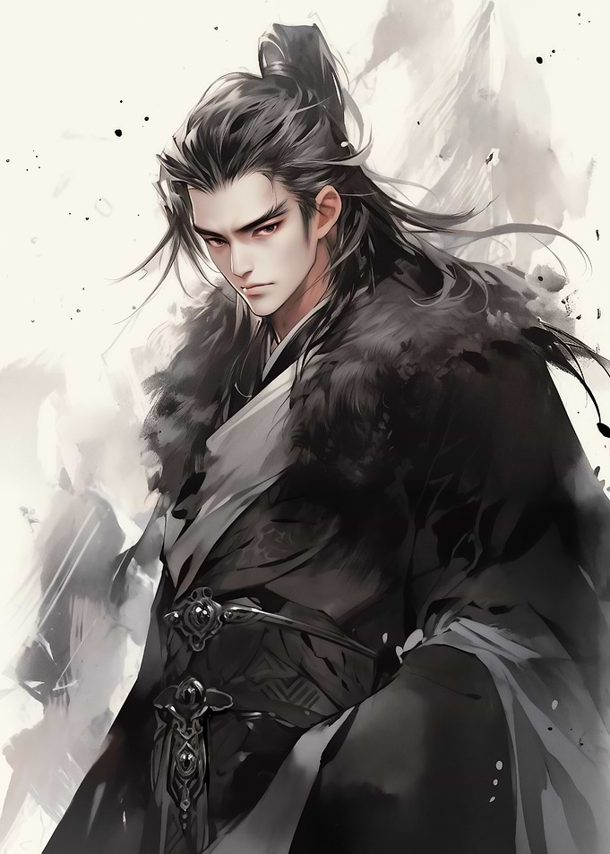 handsome dark Samurai