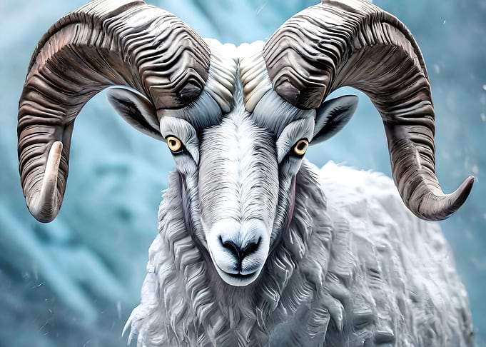 Graceful Goat Portrait