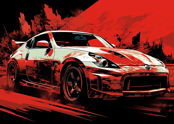 370z Red Print