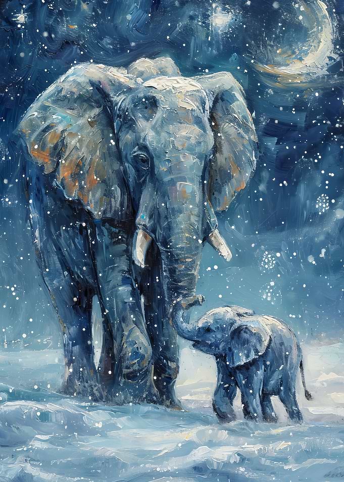 Elephant With Baby