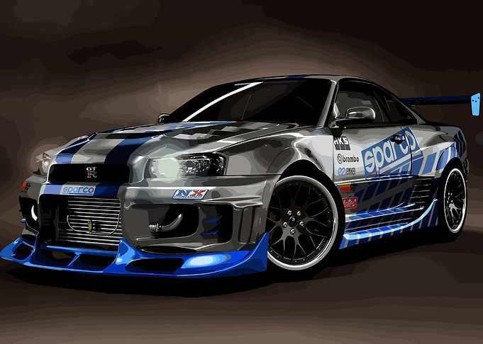 Nissan skyline GTR Sparco