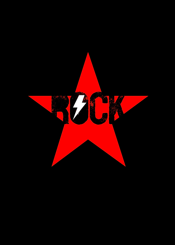 Rock Star on black