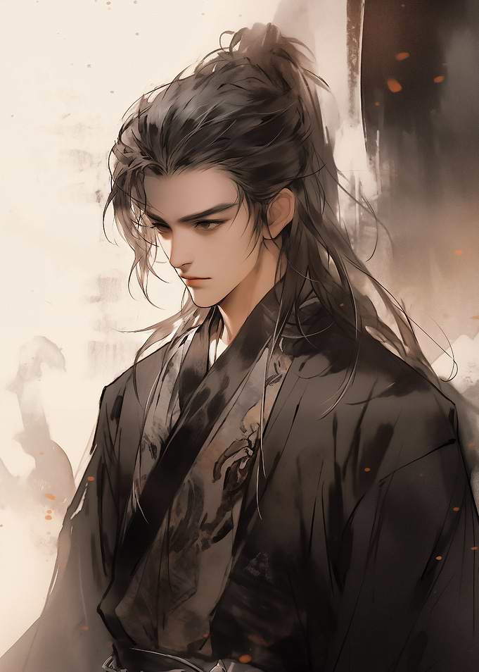 handsome dark Samurai