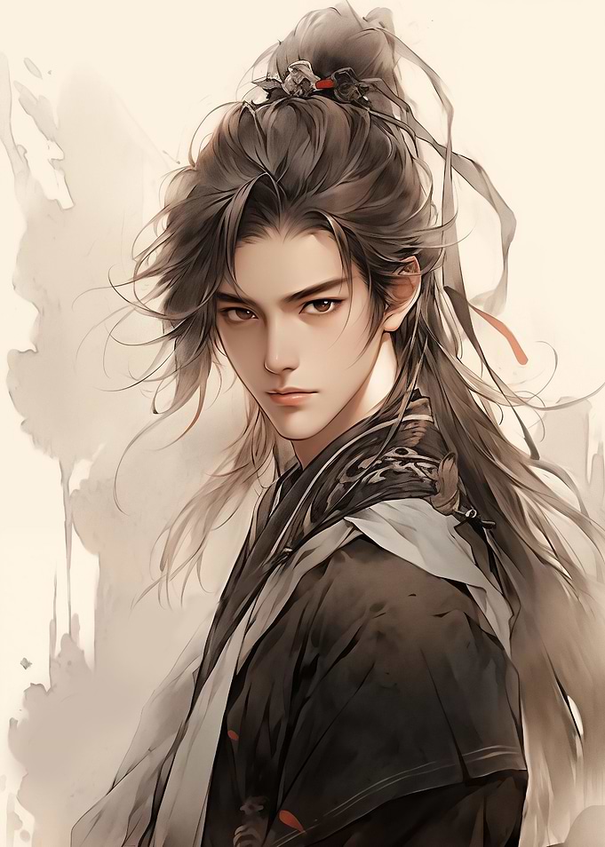 handsome dark Samurai