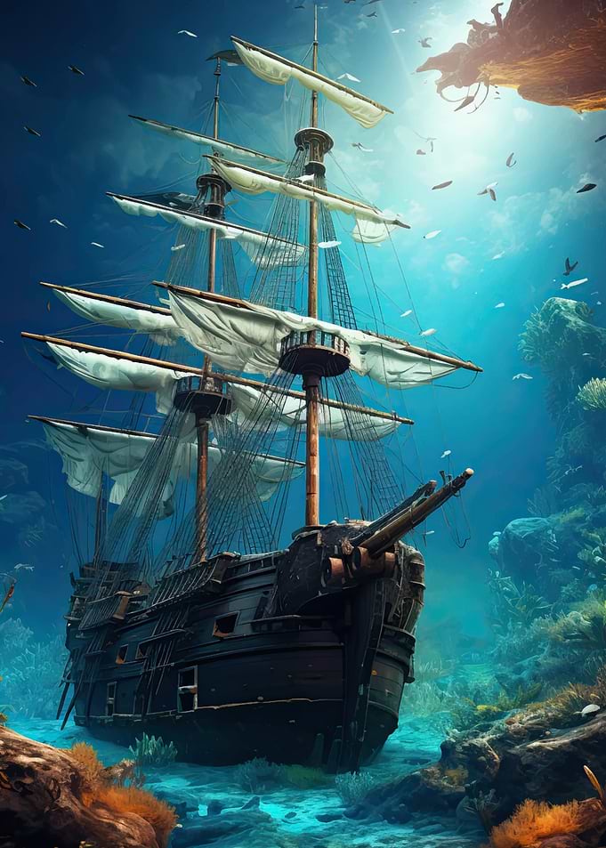 Sunken Pirate Ship