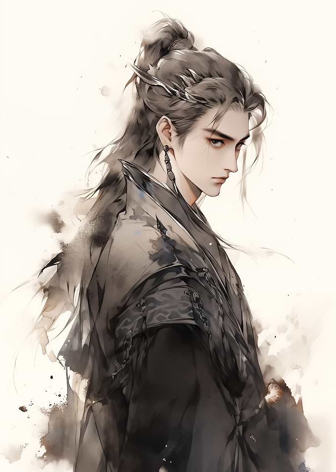 handsome dark Samurai