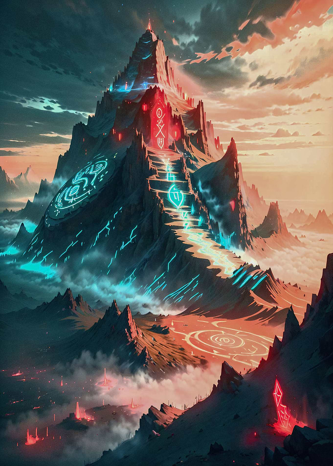 Mountain Stairway Art