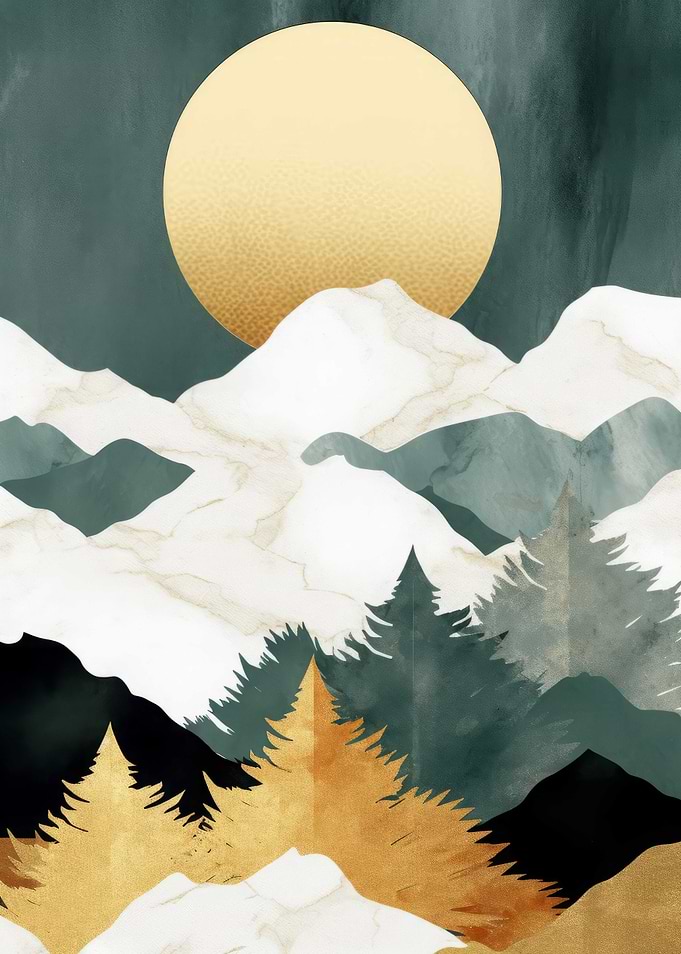 Landscape Abstract Gold