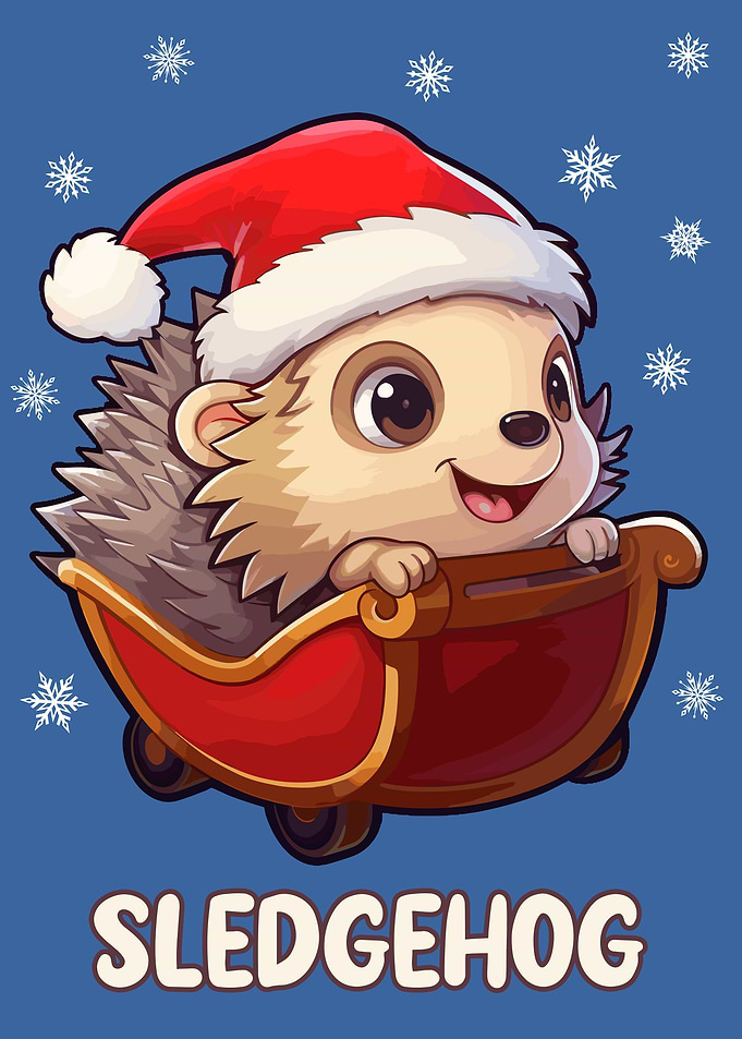 Sledgehog on Sleigh