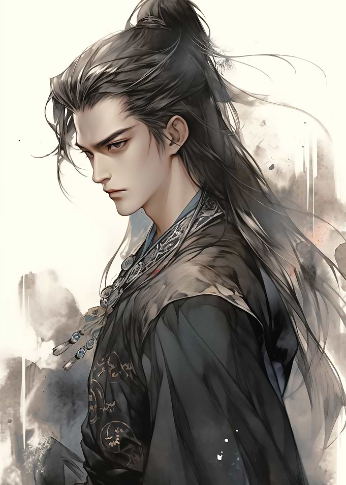 handsome dark Samurai