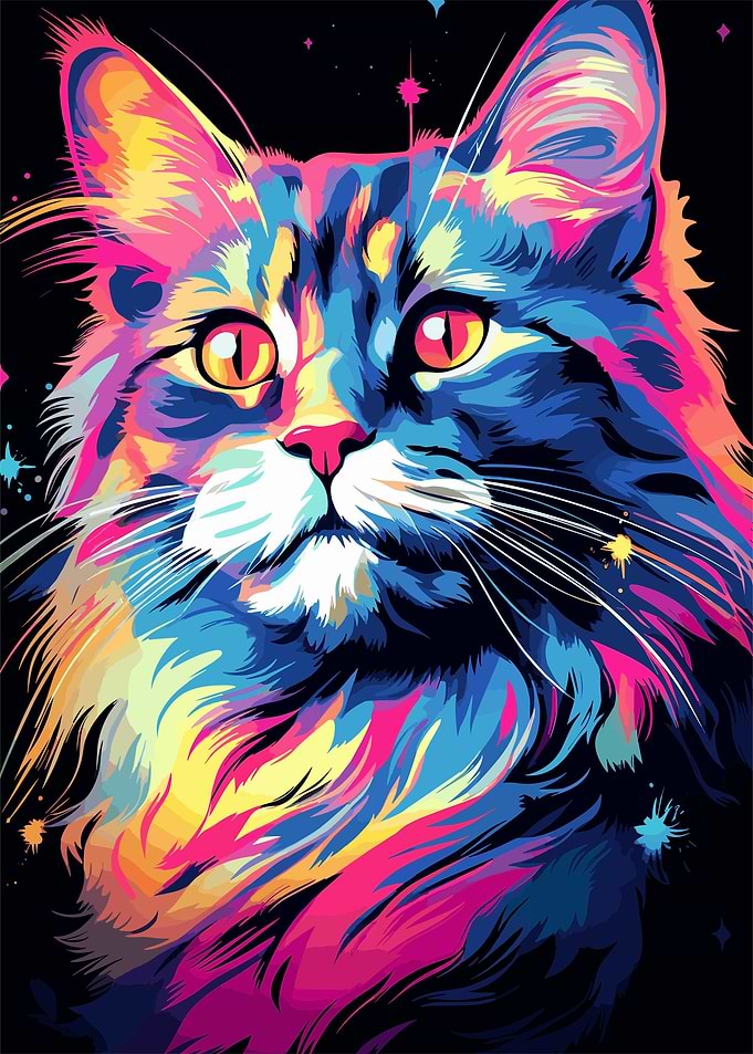 cat painting