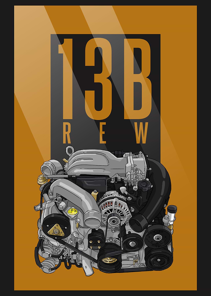 Mazda RX7 rotary engine