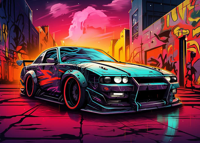 Neon Graffiti 240 SX