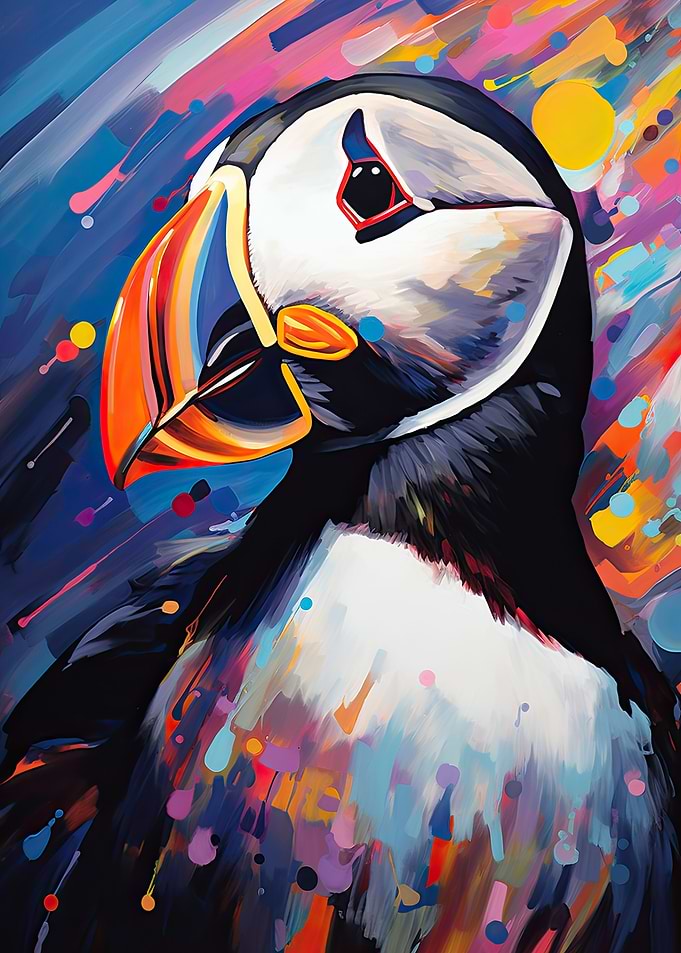 Painted puffin