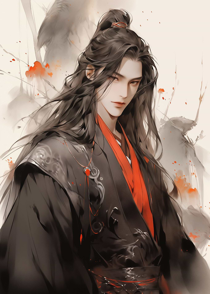 handsome dark Samurai