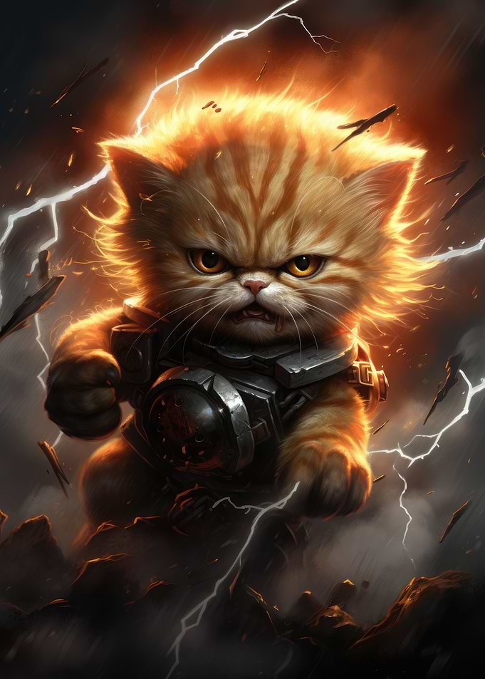 Warrior kitten