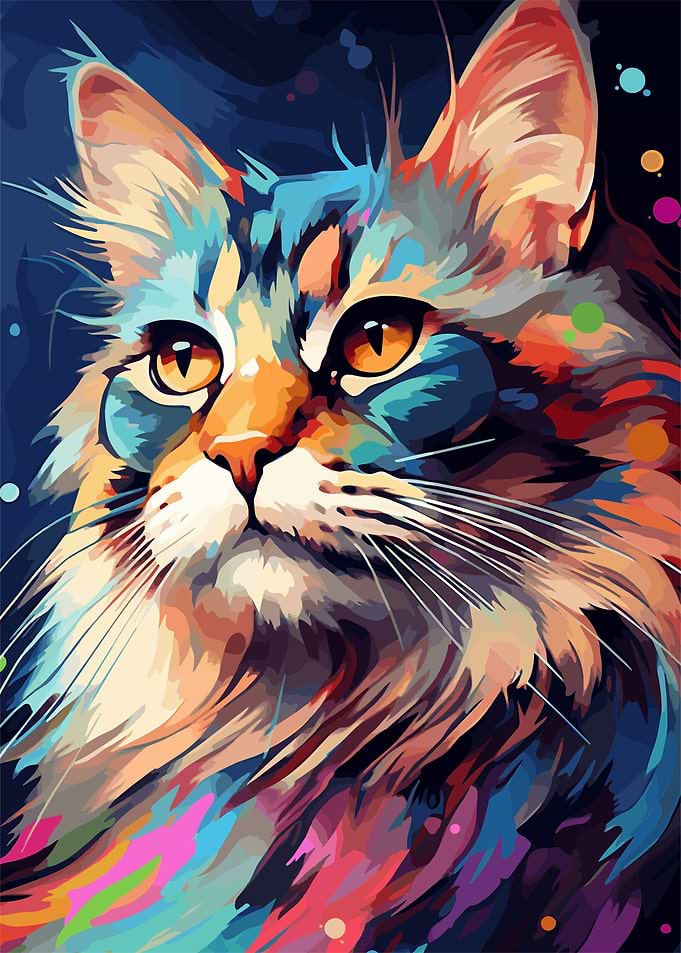 cat patinting