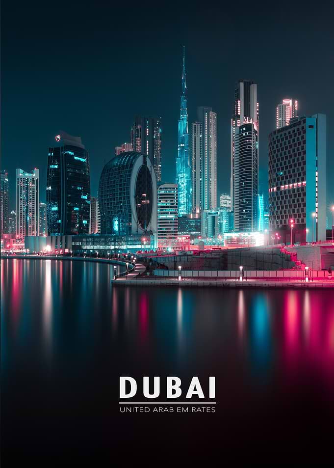Nightly Panorama of Dubai
