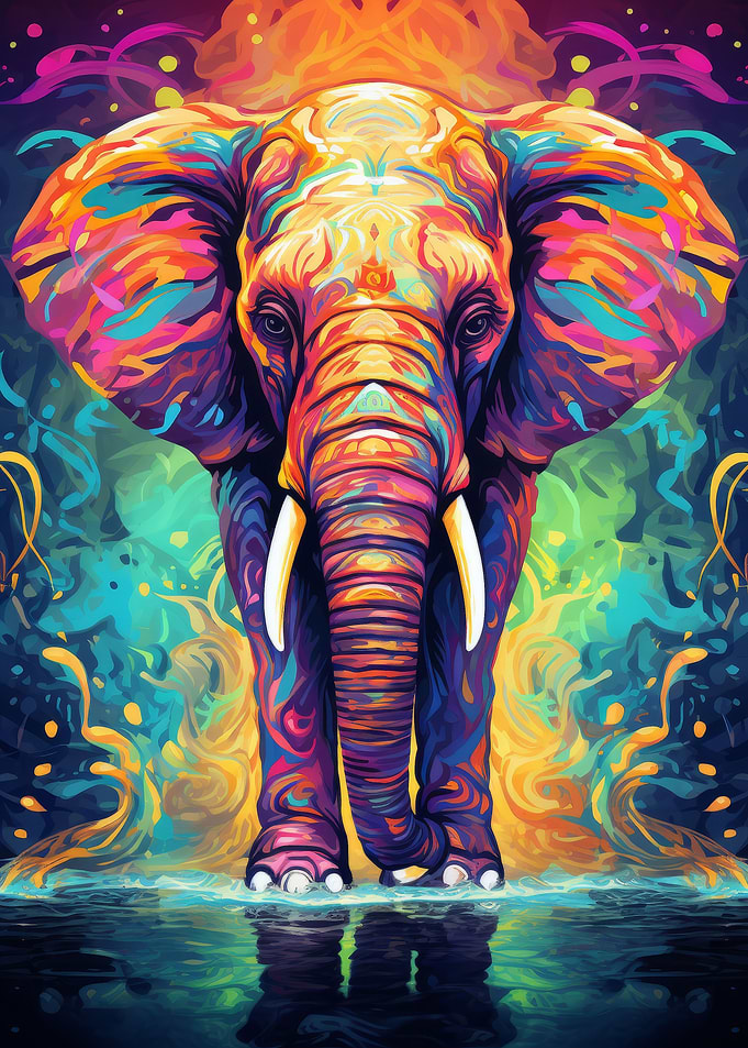 Elephant Abstract
