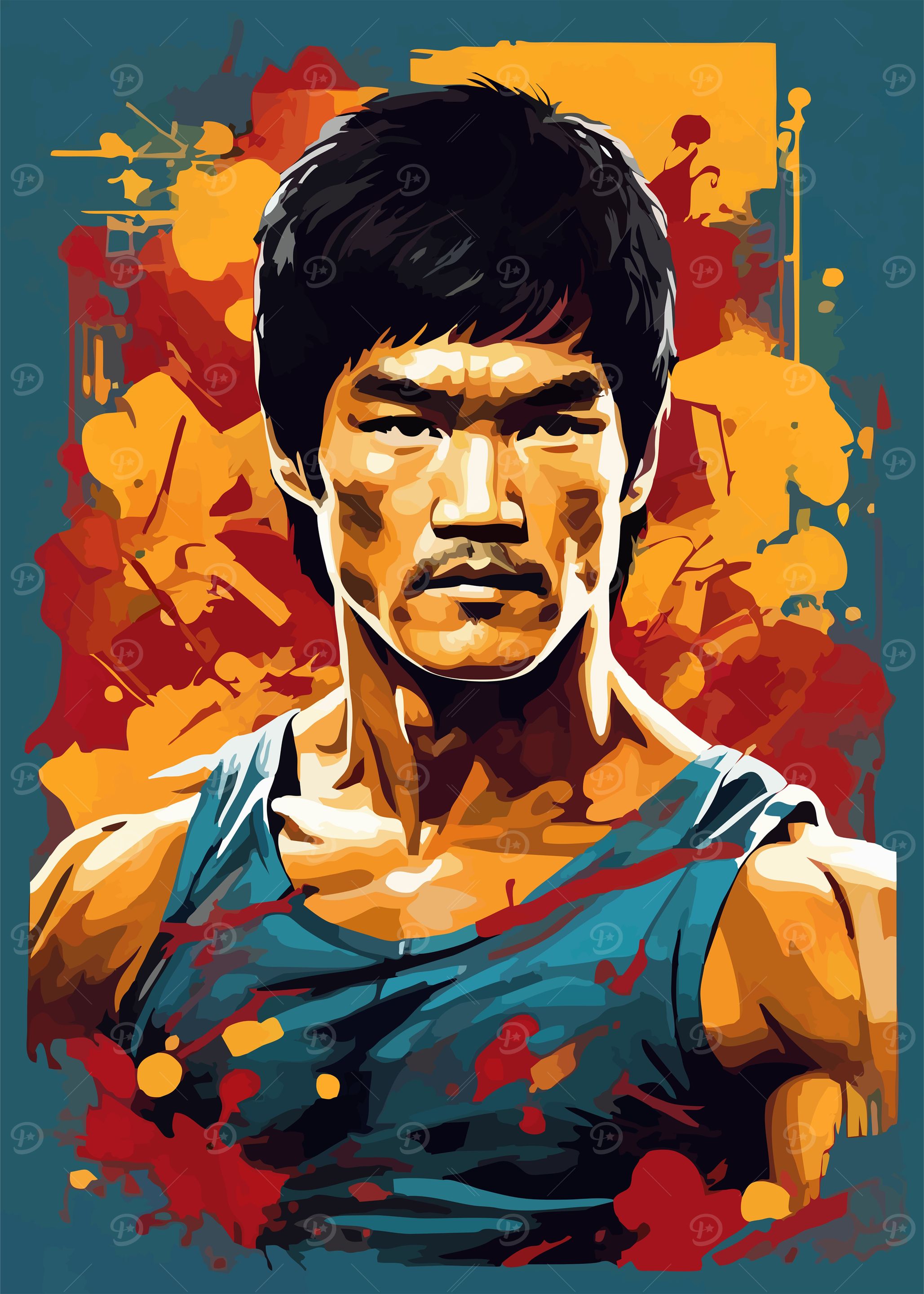 bruce lee poster art