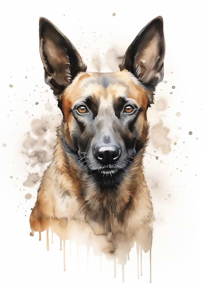 Belgian malinois portrait