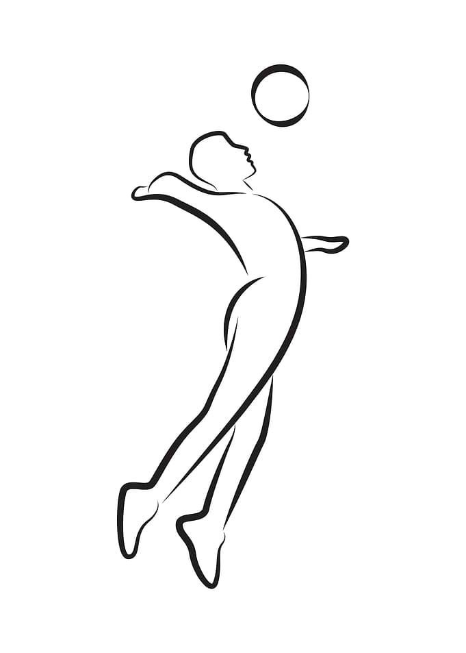 volleyball sport art