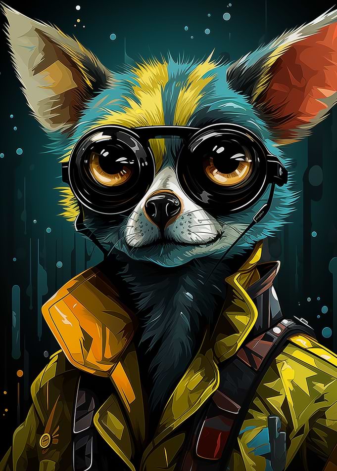 Steampunk Lemur Elegance