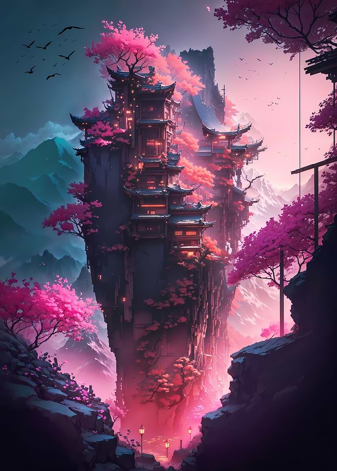 Sakura Mountain Temples