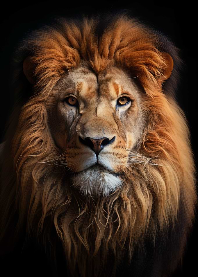 Cool Lion King Portrait