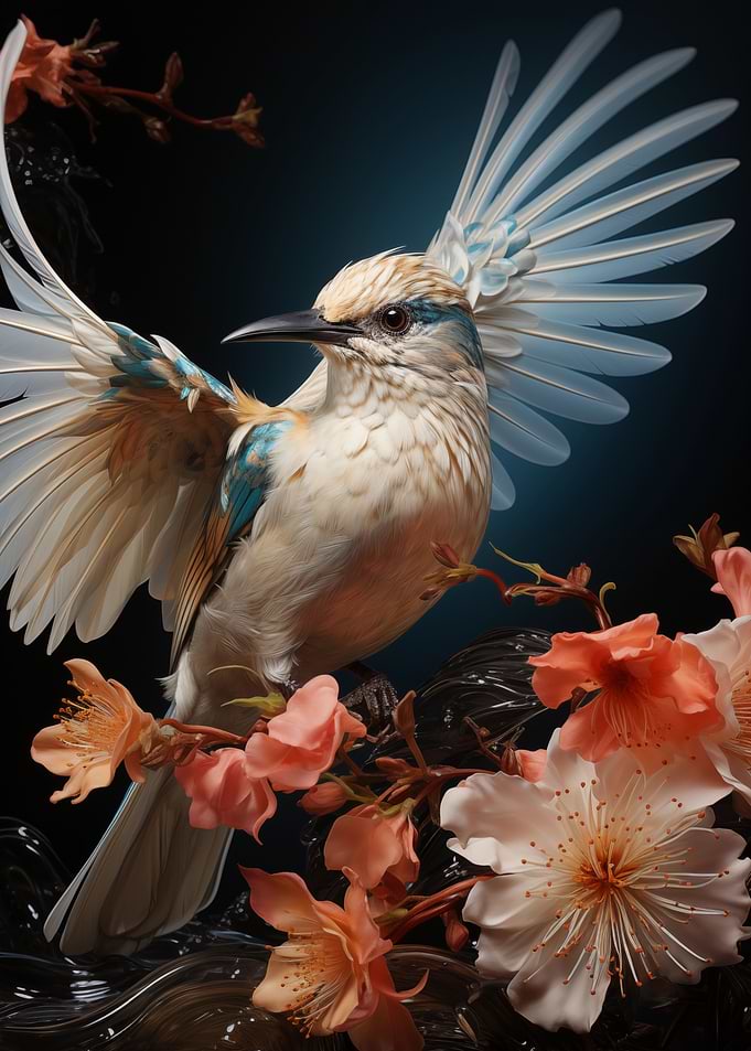 White Humming Bird