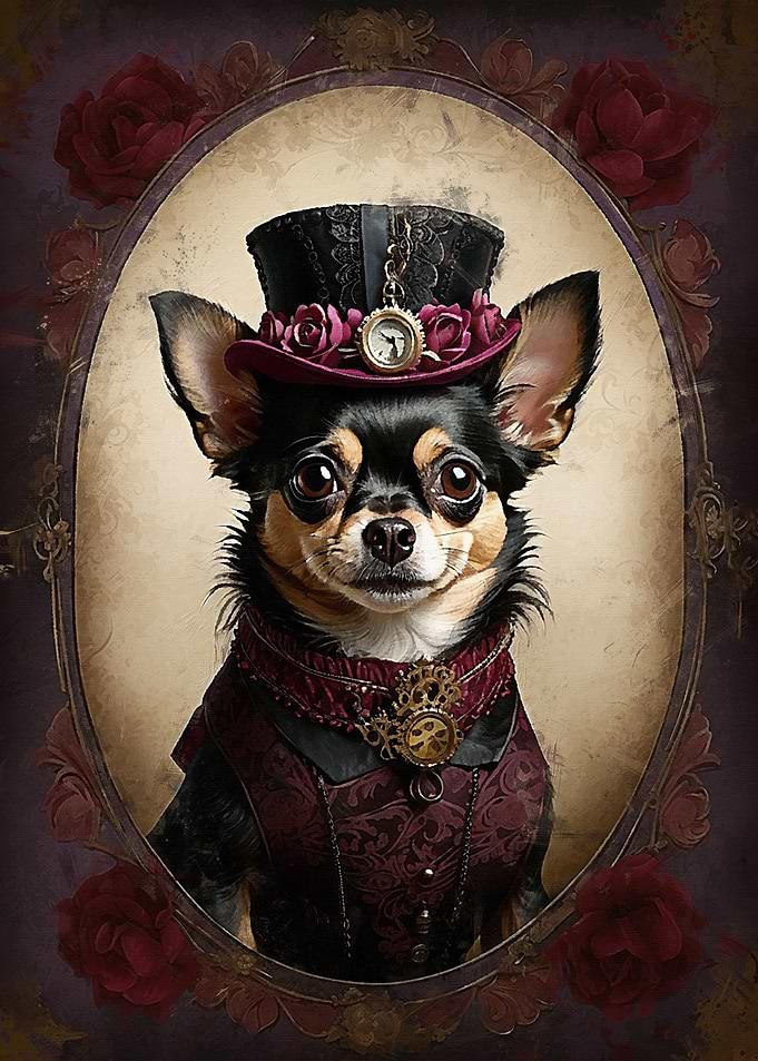 Portrait of Elegant Canine