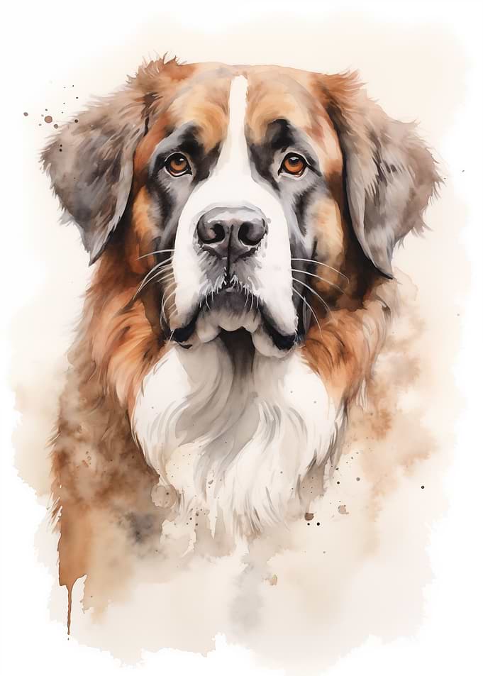Saint bernard dog