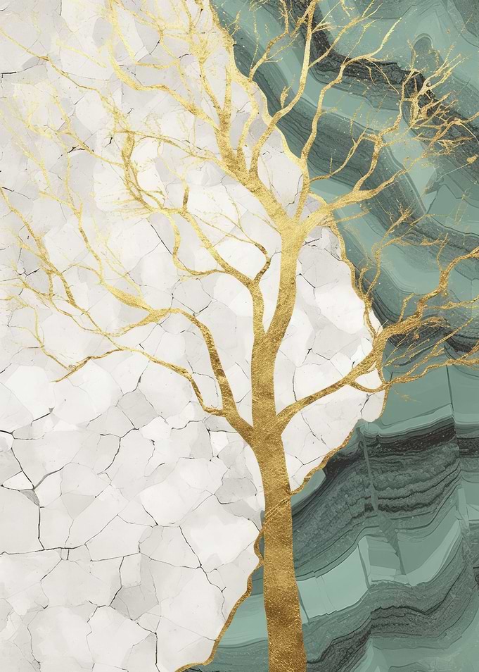 Abstract Gold Decor