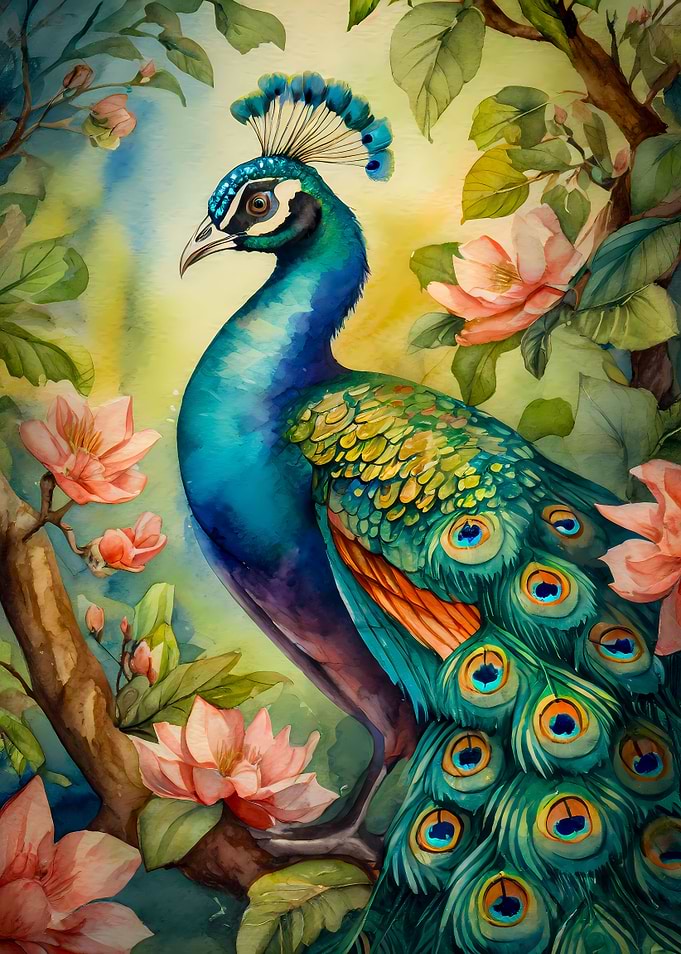 An peacock illustration