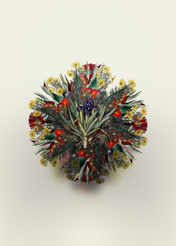Pygmy Iris Floral Wreath