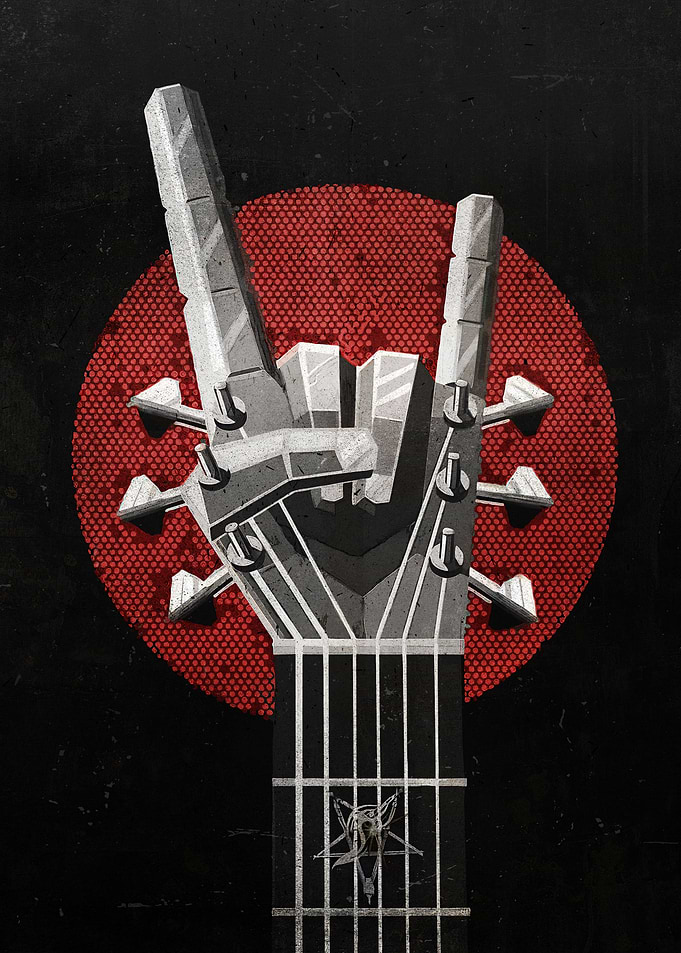 Rock ON Guitarist horns