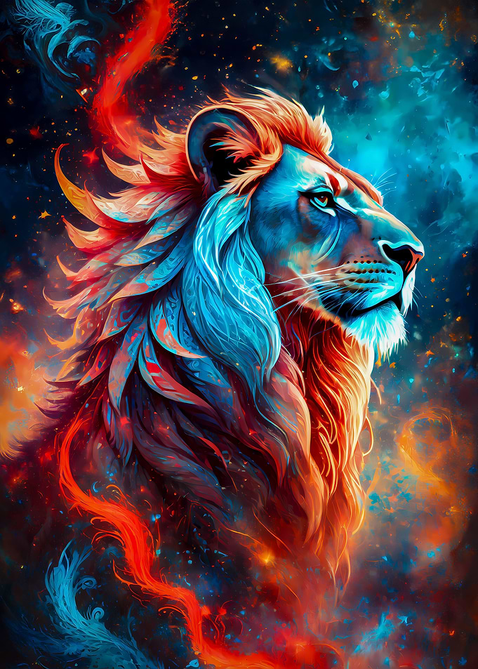A close up of Mystic Lion