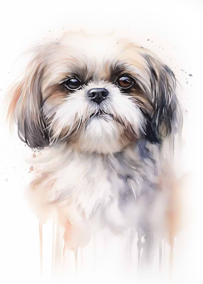 Shih tzu portrait