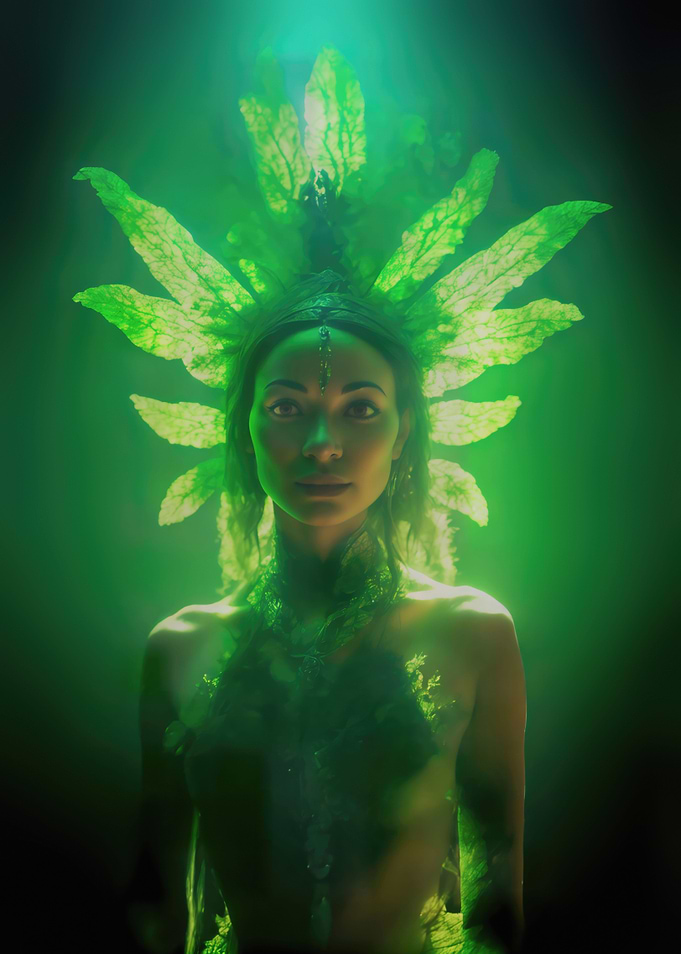 Ayahuasca goddess portrait