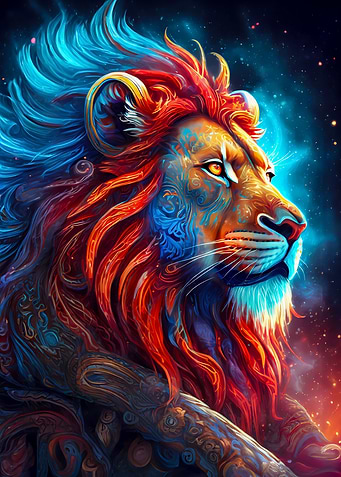 A close up of Mystic Lion