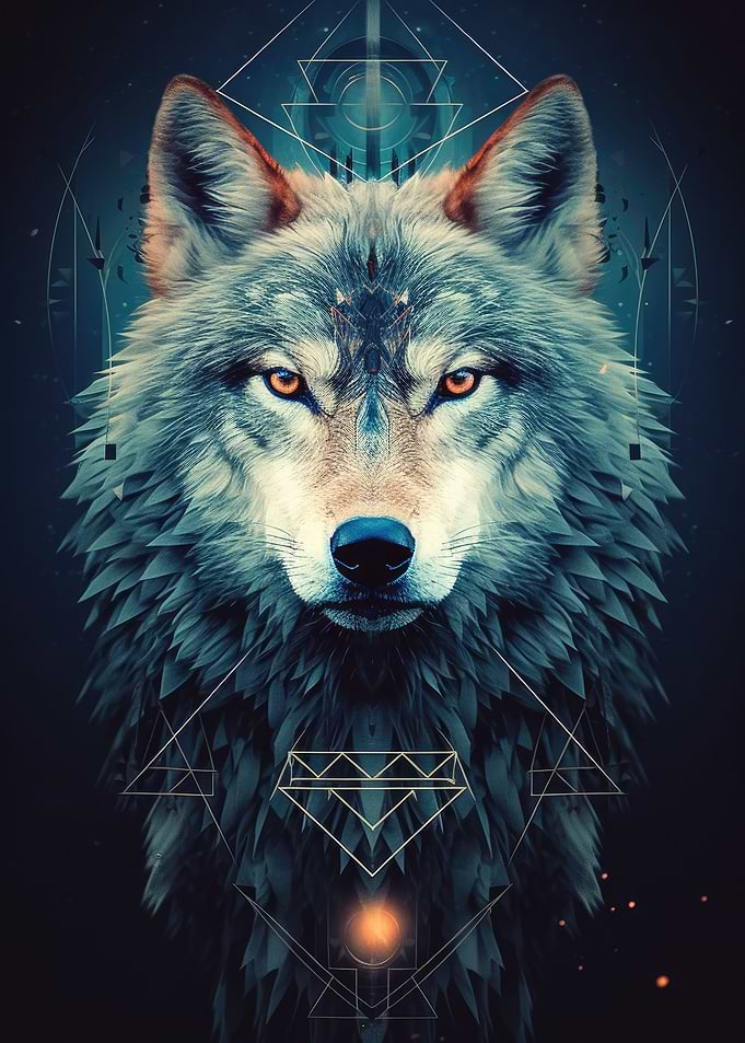 Boho Spirit Wolf