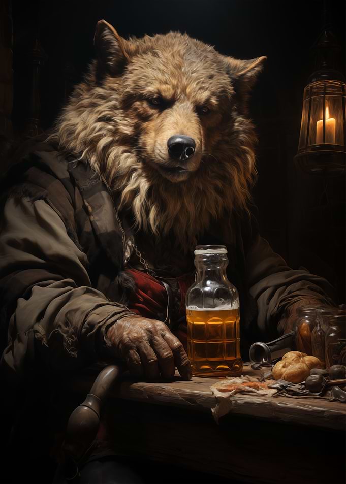 Fat Wolf in Bar