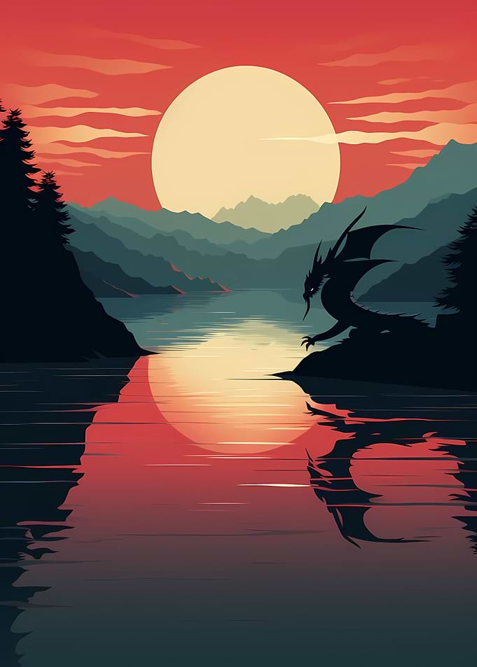 Dragon on the River Bank