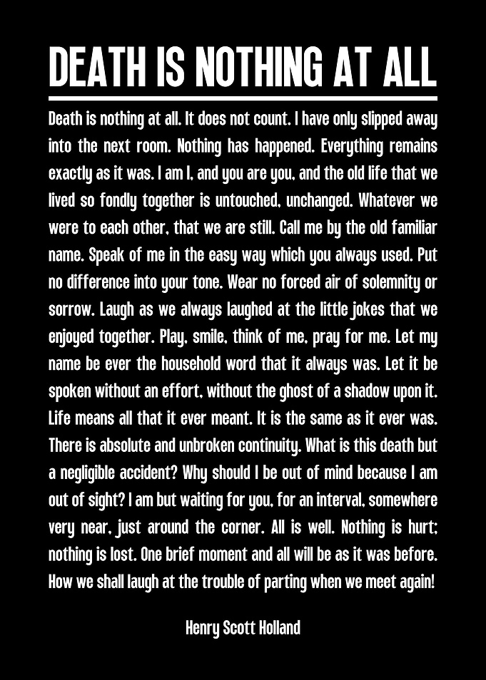 Death is Nothing at All