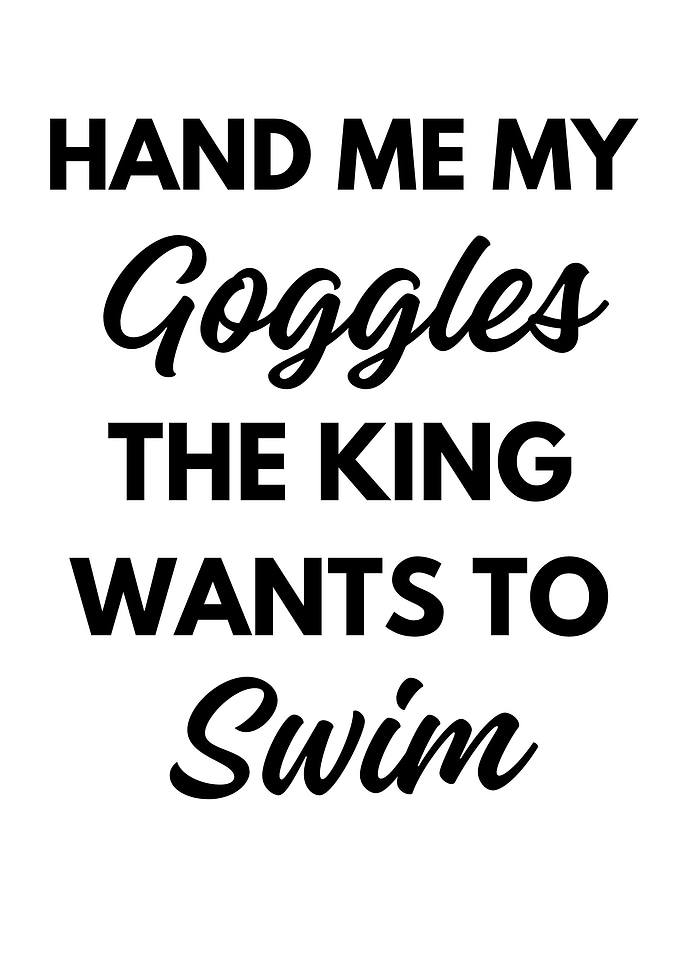Funny Swimming Art