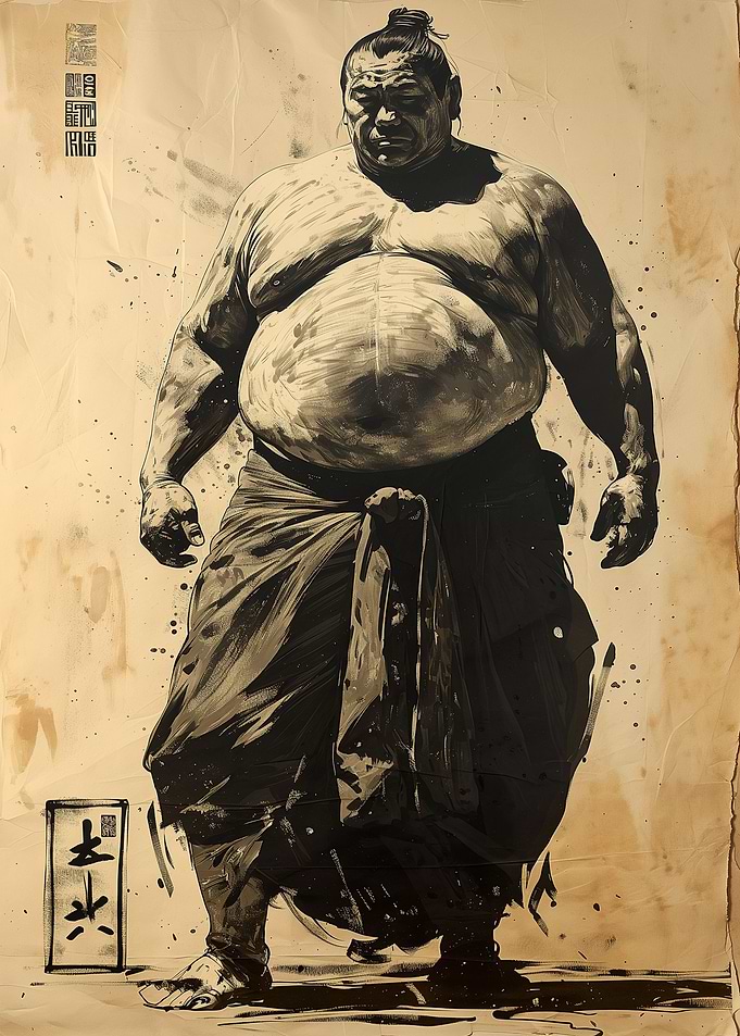 Sumo Japan Art
