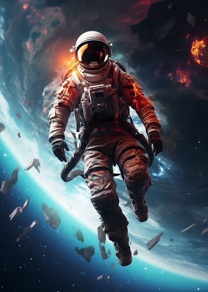 Astronaut Orbiting