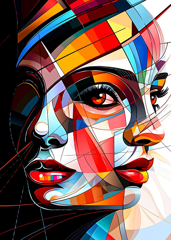 Abstract Woman Face